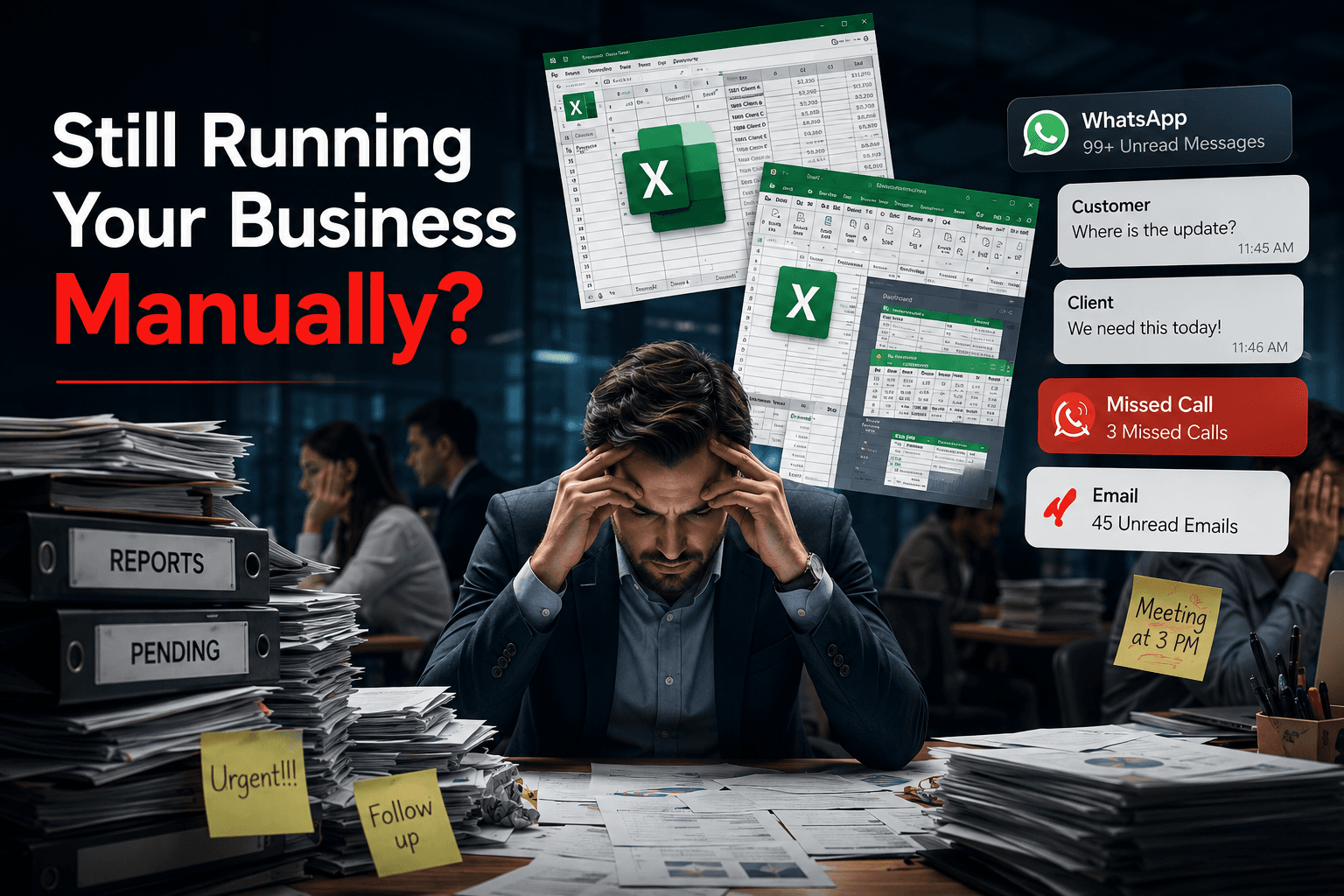 Manual work and old software pain point